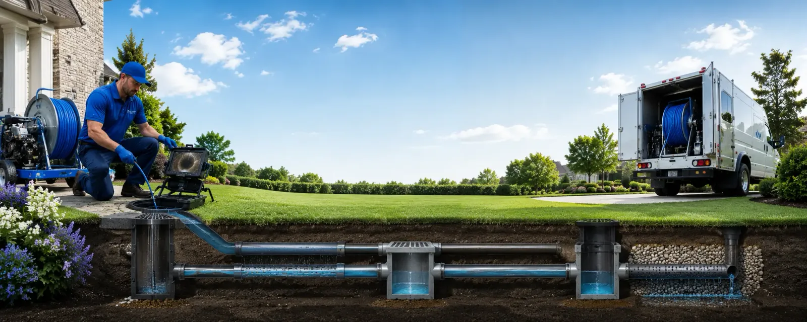 Outdoor drain cleaning information for Lonedell, MO